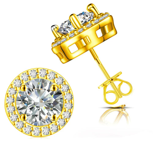 925 Sterling Silver Hypoallergenic Diamond Earring