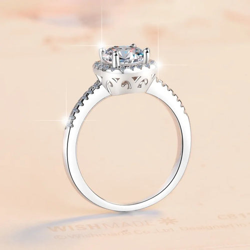 2 Carat VVs1 Moissanite Diamond Wedding Engagement Ring