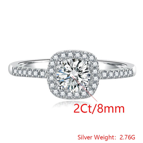 2 Carat VVs1 Moissanite Diamond Wedding Engagement Ring