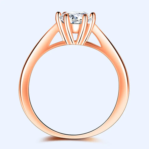 1.5CTW F Color Engagement Ring Test Positive Moissanite Band Diamond