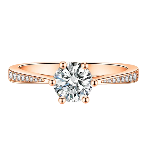 1.5CTW F Color Engagement Round cut Ring Positive Moissanite Band Diamond Wedding