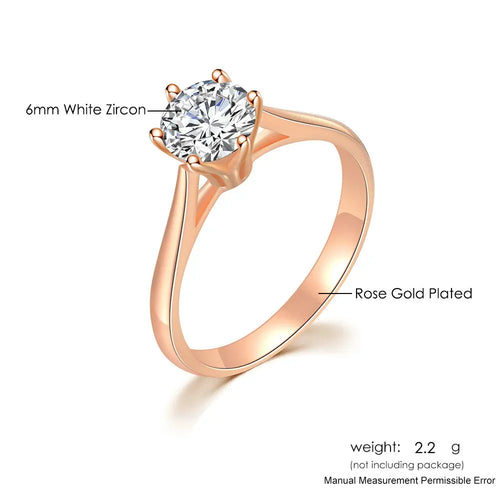 Classic Wedding Rings For Women Round cut