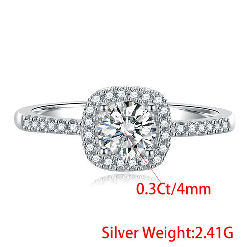 2 Carat VVs1 Moissanite Diamond Wedding Engagement Ring