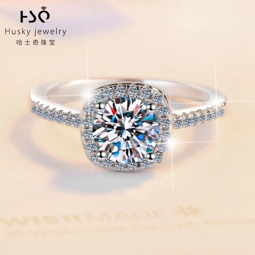 2 Carat VVs1 Moissanite Diamond Wedding Engagement Ring