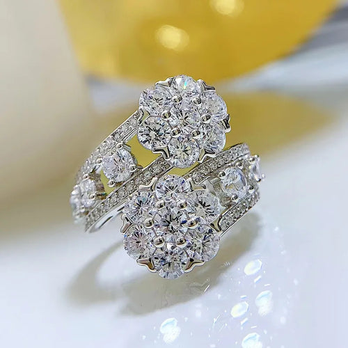 Real 925 sterling silver Party Wedding band Rings for Women Promise Engagement Jewelry Radiant cut