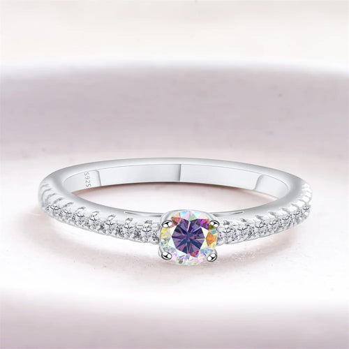 925 Sterling Silver Lab Diamond Engagement Wedding Band Fine Jewelry