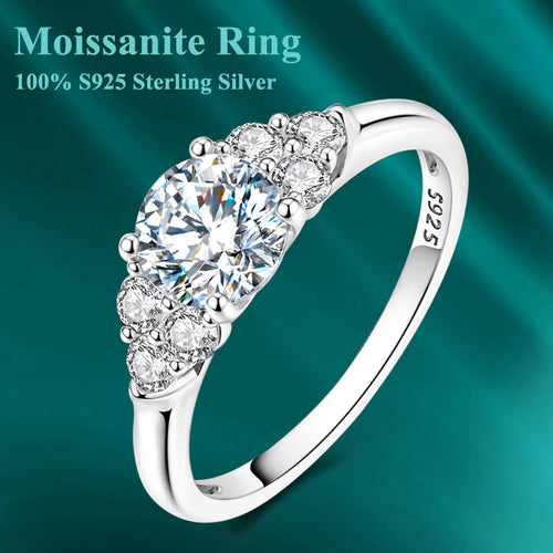 1CT Sparkling Classic Wedding Band Engagement Party Ring Women Round cut