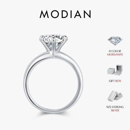 2ct D Color VVS1 Clarity Moissanite 925 Sterling Silver Dazzling Classic