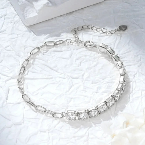 18K White Gold Plated S925 Sterling Silver Wedding Party