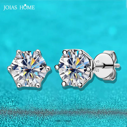 0.5-2CT 100% 925 Silver Moissanite Earrings for Women