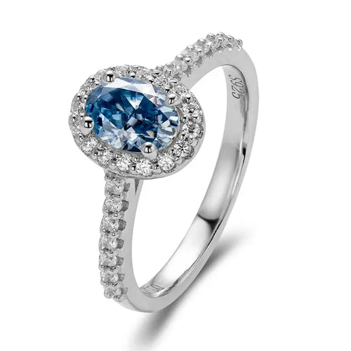 1 Ct oval D Color Moissanite Ring For Women Diamond moissanite Rings