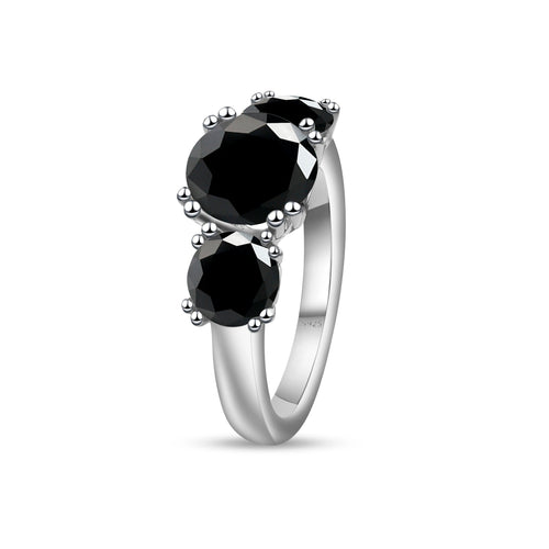 5 Carat round Cut Moissanite Engagement Ring for Women