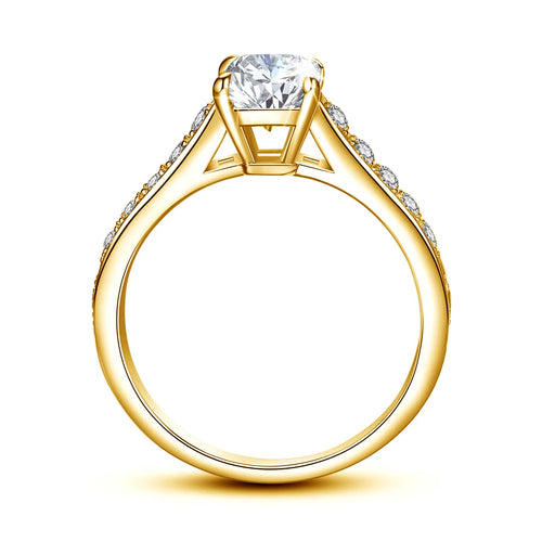 2ct 6*8mm D Color Wedding Jewelry With Engagement