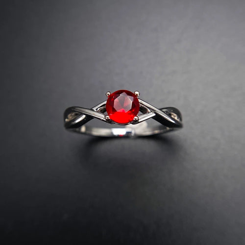 Moissanite Amethyst Silver Ring Blue Sapphire Ring Silver