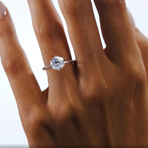 Sterling Sliver Ring for Women Wedding Engagement Fine Jewelry