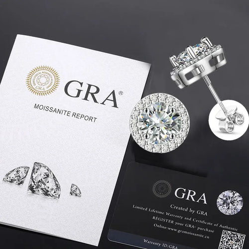 925 Sterling Silver Hypoallergenic Diamond Earring