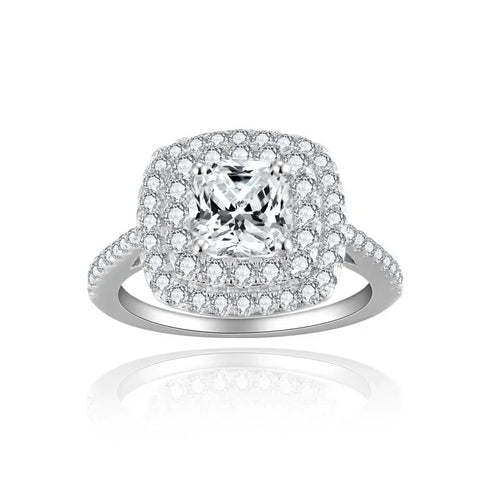 Cushion Cut 1.5ct Moissanite Engagement Ring