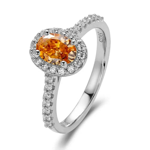 1 Ct oval D Color Moissanite Ring For Women Diamond moissanite Rings