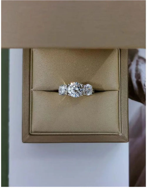 4 Carat Moissanite Engagement Anniversary Gift Round cut