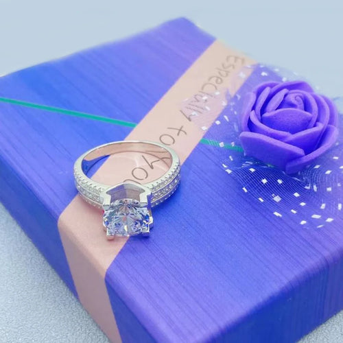 2 Carat 8mm Moissanite Wedding Ring For Women Men Round