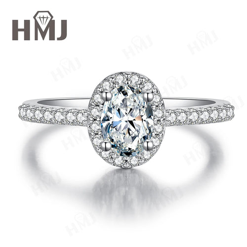 1 Ct oval D Color Moissanite Ring For Women Diamond moissanite Rings