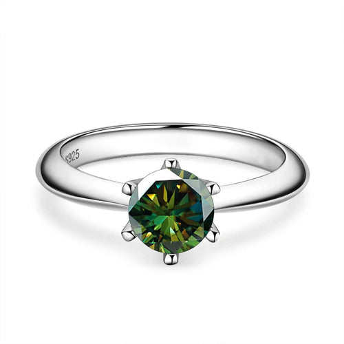VVS1 Lab Diamond Solitaire Ring For Women Engagement Promise Wedding Band Jewelry