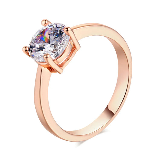 Shiny Cubic Zirconia Women's Ring Engagement Promise Ring