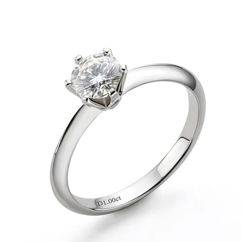3ct Oval Moissanite Diamond Rings Women Sterling Silver Engagement Wedding