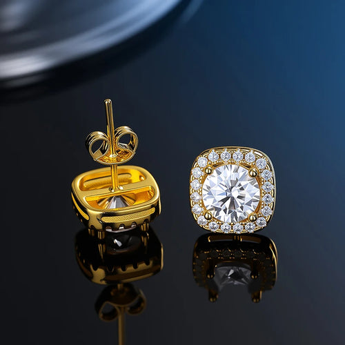 2.0CT Real S925 Sterling Silver Moissanite Earrings For Women