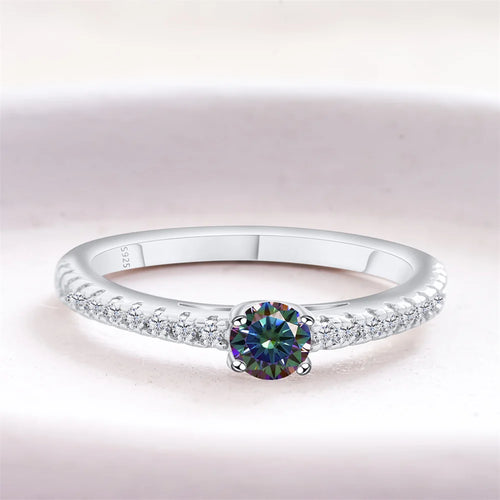 925 Sterling Silver Lab Diamond Engagement Wedding Band Fine Jewelry