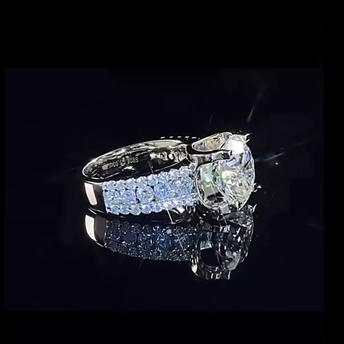 2 Carat 8mm Moissanite Wedding Ring For Women Men Round