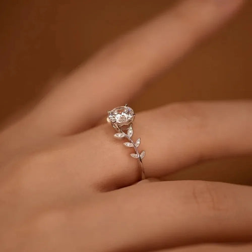 Sterling Silver Engagement Wedding Lab Diamond round Band Gifts Fine Jewelry