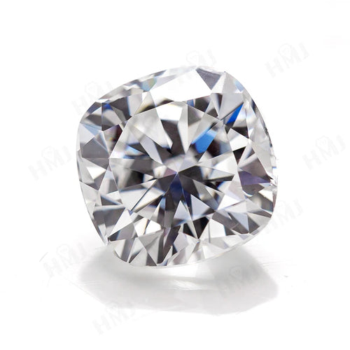 Cushion Cut Moissanite Ring 2CT D Color 925 Silver Engagement Ring