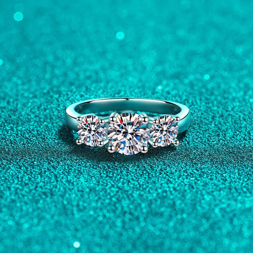 Moissanite Engagement Rings 2ct D Color VVS1 Clarity Round Brilliant Cut