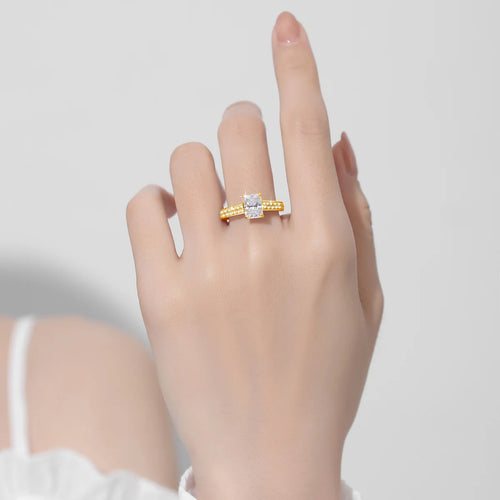 2ct 6*8mm D Color Wedding Jewelry With Engagement