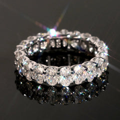 COSYA Oval Cut Full Moissanite Ring For Women