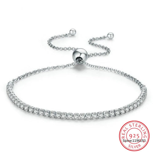 Moissanite Bracelet 18K White Gold Plated Sterling Silver