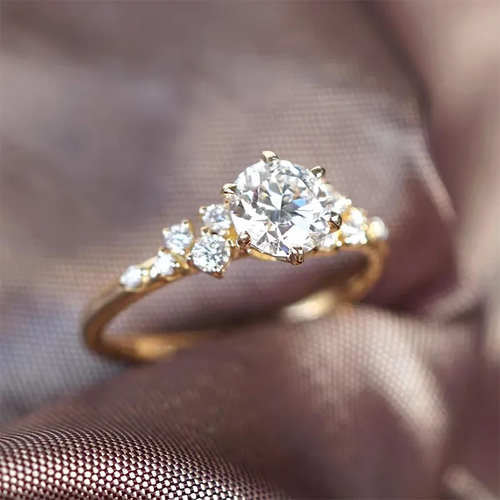 Round Cut 1ct-3ct Moissanite Engagement Ring for Woman