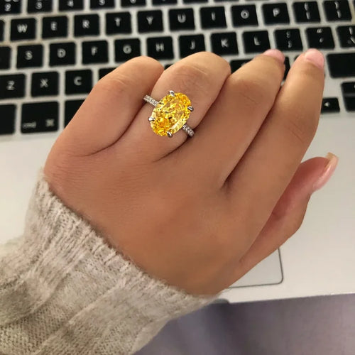 Oval Cut Moissanite Rings For Women Wedding Engagement ring