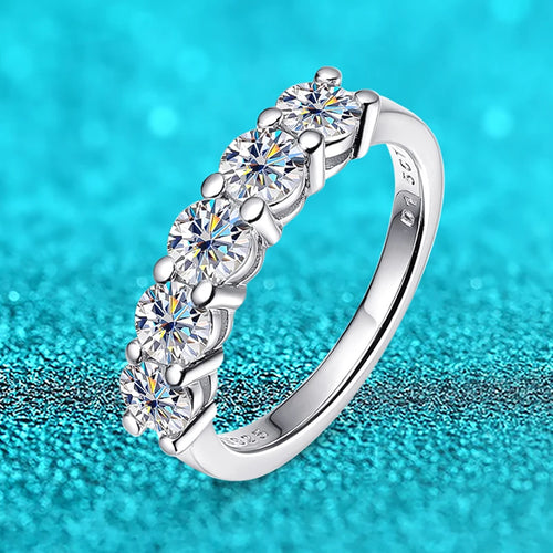 0.5CT Stone Match Round Diamond Wedding Band Bride S925 Sterling Silver GRA