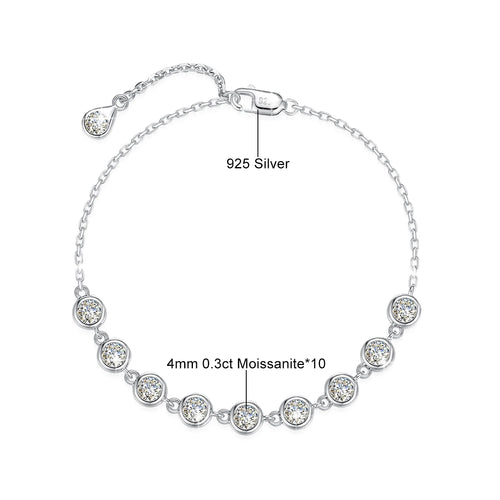925 Sterling Silver Bangle Bezel