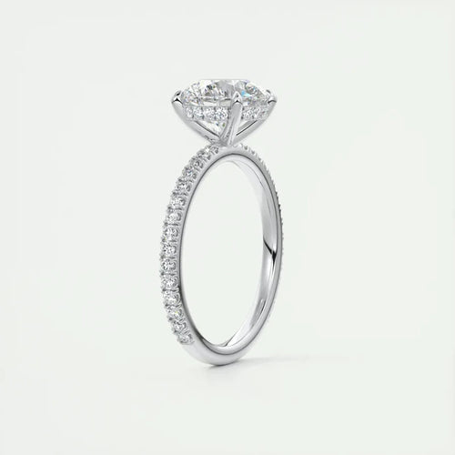 Classic 925 Sterling Sliver Engagement Wedding Promise Rin