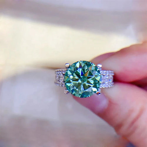 2 Carat 8mm Moissanite Wedding Ring For Women Men Round