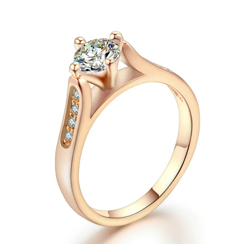 Shiny Cubic Zirconia Women's Ring Engagement Promise Ring