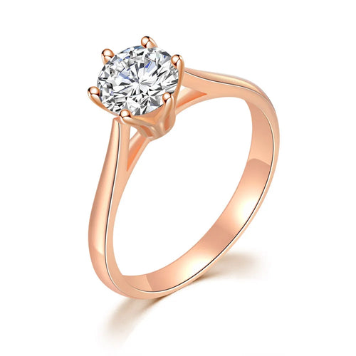 Shiny Cubic Zirconia Women's Ring Engagement Promise Ring
