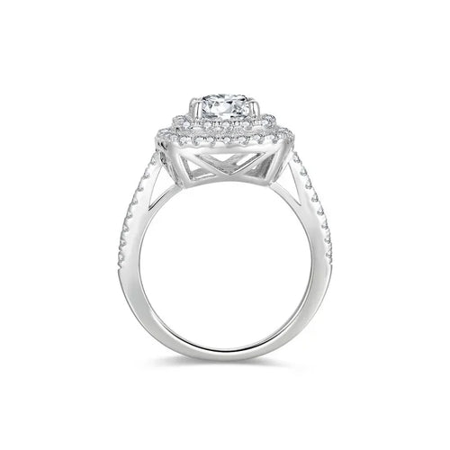 Cushion Cut 1.5ct Moissanite Engagement Ring