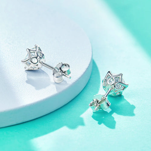 0.5-2CT 100% 925 Silver Moissanite Earrings for Women