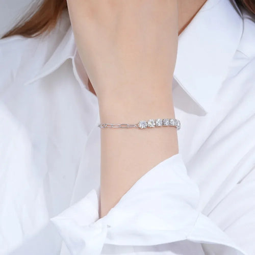 18K White Gold Plated S925 Sterling Silver Wedding Party