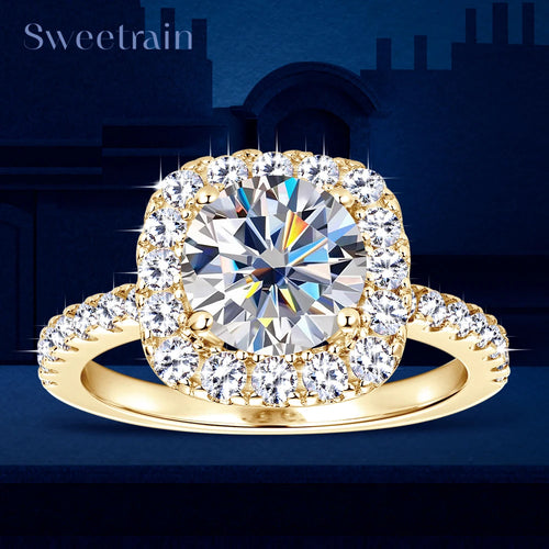 8MM Brilliant Diamond Wedding Finger Rings