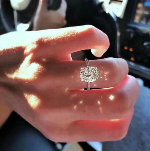 Oval Cut Moissanite Rings For Women Wedding Engagement ring